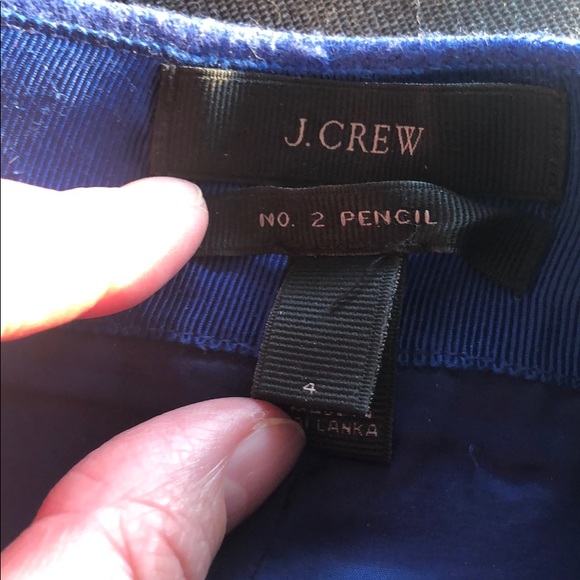 Jcrew no. 2 wool pencil skirt in cobalt color - Picture 4 of 6